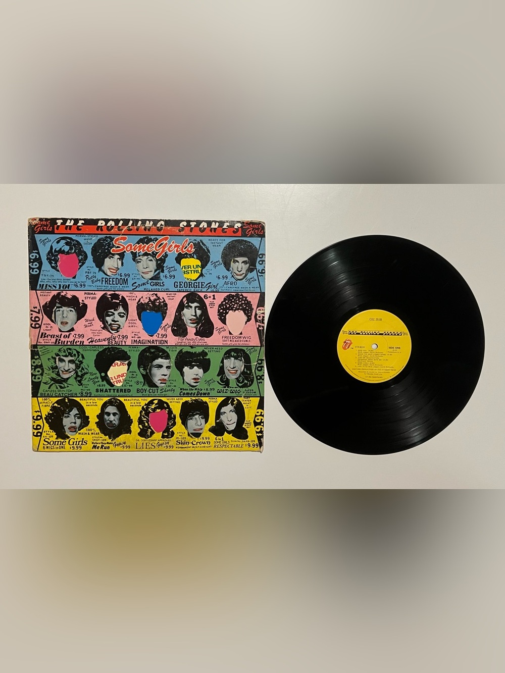 The Rolling Stones Some Girls LP 1978 COC 39108 Sterling TJ Monarch US VG+/VG